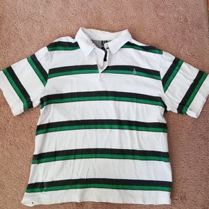 Volcom striped polo shirt Boys XL